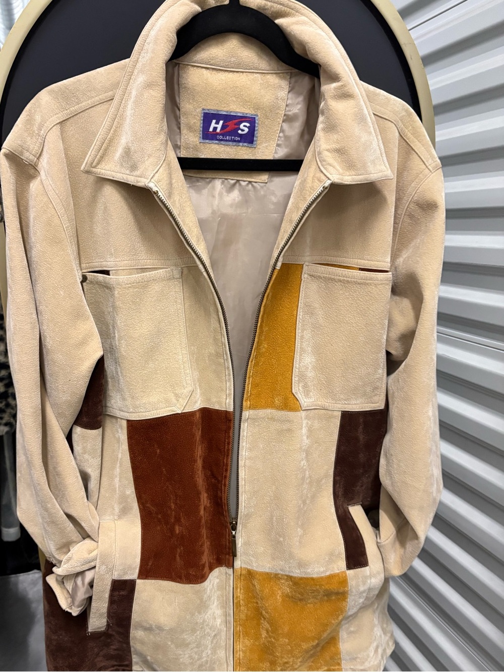 Vintage H.I.S. Colorblock Patchwork Jacket 38R